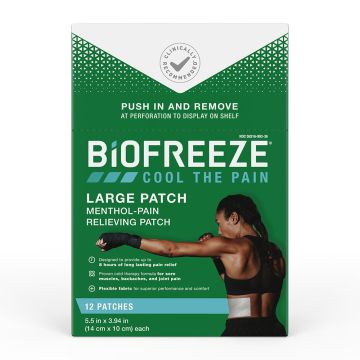 Biofreeze Pain Relieving Patch - Large 12/Box
