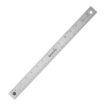 Westcott 15" Stainless Steel Office Ruler With Non Slip Cork Base (10416) - 1