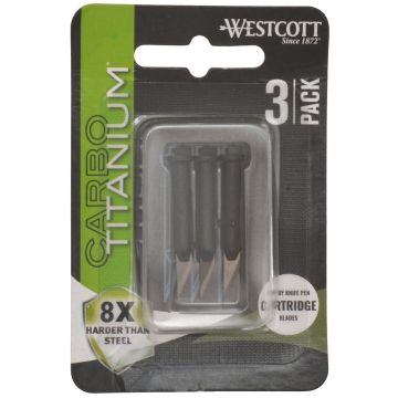 Westcott 3-Pack CarboTitanium® Fine Point Cartridges (17318) - 1