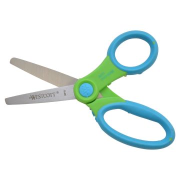 Westcott 5" Scissors with Anti-Microbial Protection, Blunt (14596) - 1