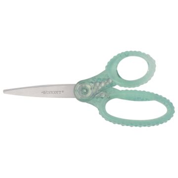 Westcott 7" GEM Crystal-Covered Student Scissors, for Kids Aged 12+ - Scissors for School, Craft, Home, DIY, Classroom - Green (00706-PARENT) - 1