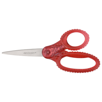 Westcott 7" GEM Crystal-Covered Student Scissors, for Kids Aged 12+ - Scissors for School, Craft, Home, DIY, Classroom - Pink (00704-PARENT) - 1