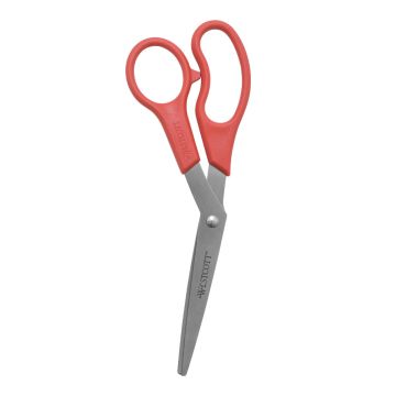 Westcott 8" Bent All Purpose Value Scissors, Red (10703) - 1