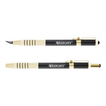 Westcott CarboTitanium Bonded Pen Style Hobby Knife, Gold (17314) - 1