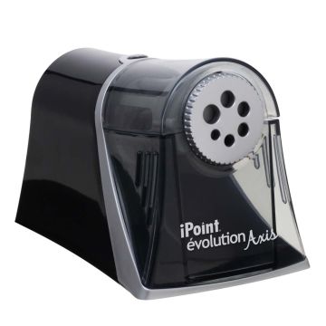 Westcott Electric iPoint Evolution Axis Heavy Duty Pencil Sharpener, Black and Silver (15509) - 1