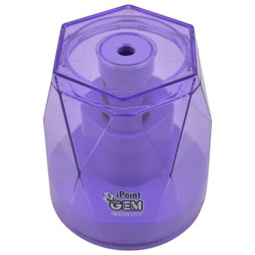 Westcott iPoint® GEM Crystal-Covered Battery Pencil Sharpener, Purple (00576-PARENT) - 1