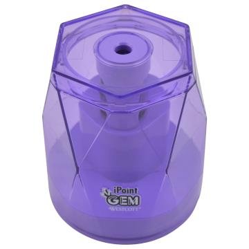 Westcott iPoint® GEM Crystal-Covered Battery Pencil Sharpener, Purple (00576-PARENT) - 1