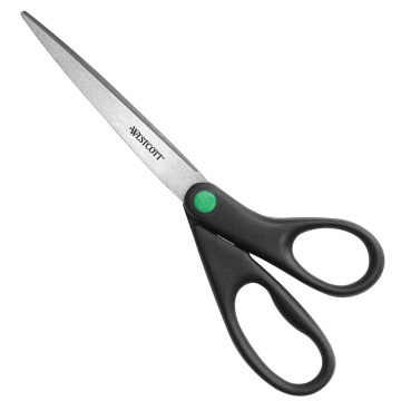 Westcott KleenEarth 9" Recycled Scissors Straight (13138) - 1