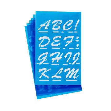 Westcott LetterCraft 2" Stencil, Brush Font (15843) - 1