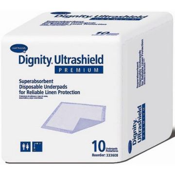Dignity UltraShield Premium Disposable Underpad by Hartmann-Conco - Package of 10 - 30 inch x 30 inch