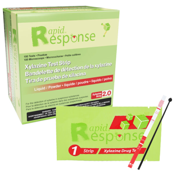 Xylazine Drug Test Strips (Liquid/Powder) (100 Tests Per Box)
