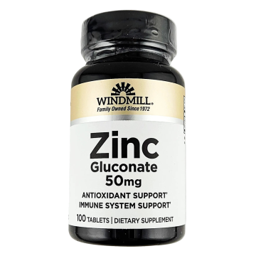 Zinc Gluconate 50 mg 100 Tablets by Windmill