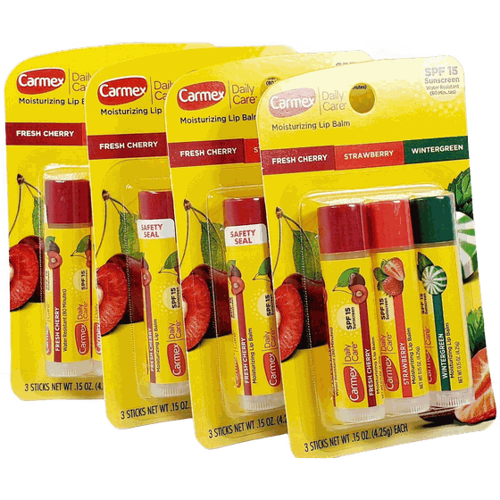 Carmex Daily Care (Lip Balm) 0.15 oz Each (12 pack)
