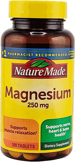 Magnesium 250 mg 100 Tablets by Nature Made